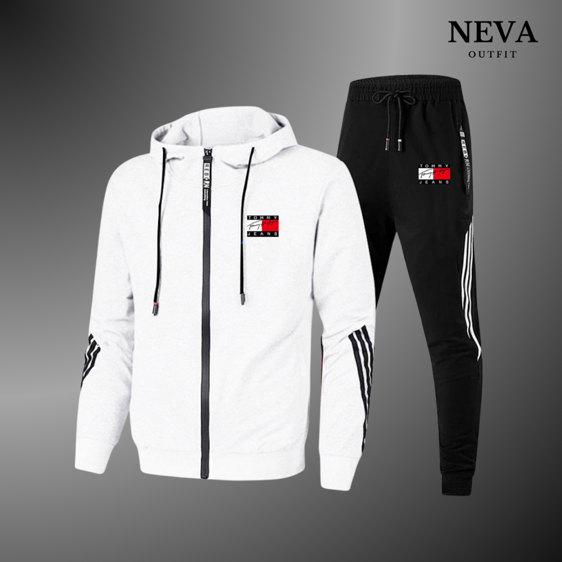 TOMMY – Survêtement de sport pour homme + Pantalon assorti offert